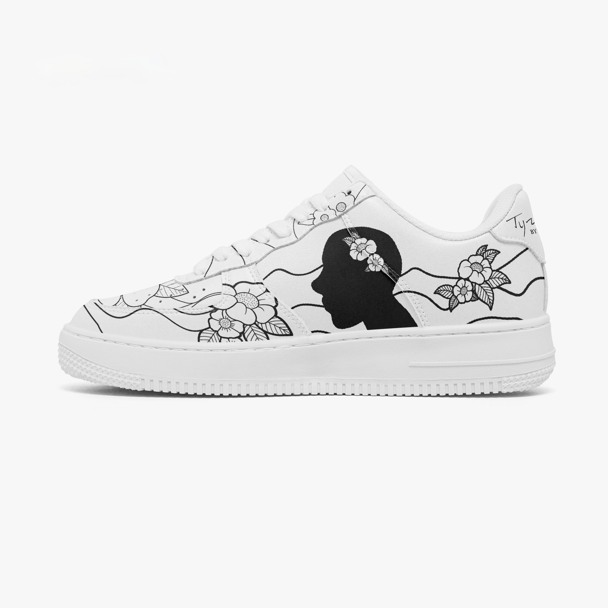 Blooming Mindset interactive outline custom sneakers — opposite-side view